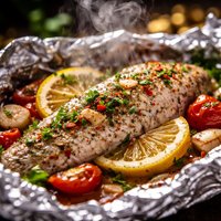 Foil Wrapped Savory Fish