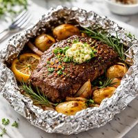 Foil Wrapped Steak