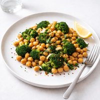 Forty Clove Chickpeas Broccoli