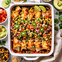 Four Bean Enchiladas