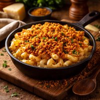Four Cheese Macaroni with Curry Crunch