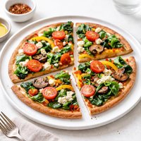 Four Veggie Pizza Flat Belly Diet Recipe