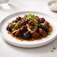 Fragrant Moroccan Beef Date Honey and Prune Tagine Crock Pot