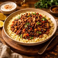 Fragrant Moroccan Spiced Mince with Couscous