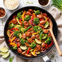 Frankfurter Vegetable Stir Fry