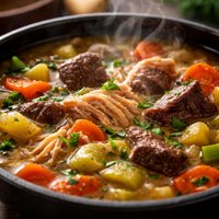 French Chicken and Beef Soup