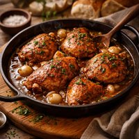 French Chicken in Vinegar Sauce