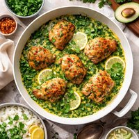 French Chicken Thighs in Cilantro Sauce