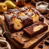 French Chocolate Pear Cake