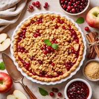 French Cranberry Apple Pie