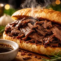 French Dip Roast Beef for the Crock Pot
