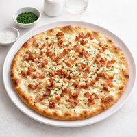 French Flamme Bacon Cheese Pizza Pie