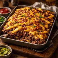 French Fry Burger Bake