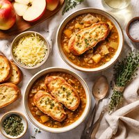 French Onion and Apple Soup