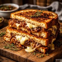 French Onion Grilled Cheese from the Sandwich King