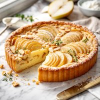 French Pear Flan