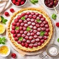 French Raspberry Tart