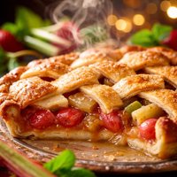 French Rhubarb Pie