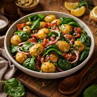 French Style Bacon Spinach Potato Salad