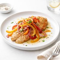 French Tilapia with Peppers and Onions
