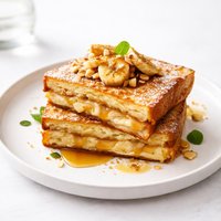 French Toast with Banana Stuffing