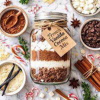 French Vanilla Cocoa Mix in a Jar