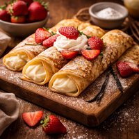 French Vanilla Crepes