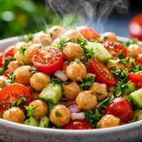 Fresh and Light Garbanzo Salad