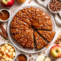 Fresh Apple Cake with Caramel Glaze