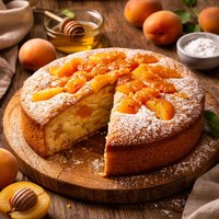 Fresh Apricot Honey Sponge Cake Russian Style