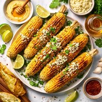 Fresh Bbq Corn with Honey Butter
