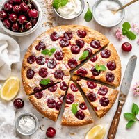 Fresh Cherry Cake