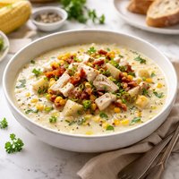 Fresh Corn and Crab Chowder