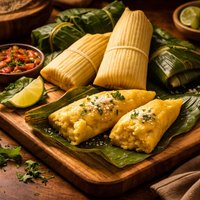 Fresh Corn Tamales in the Mayan Style