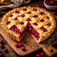 Fresh Cranberry Pie