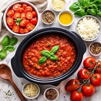 Fresh Crock Pot Tomato Sauce