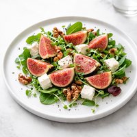 Fresh Fig and Feta Salad with Toasted Walnuts