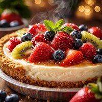 Fresh Fruit Cheesecake Pie