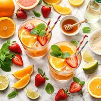 Fresh Fruit Orange Fizz