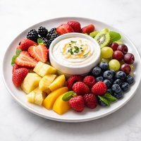 Fresh Fruit with Greek Yogurt Dip Dressing