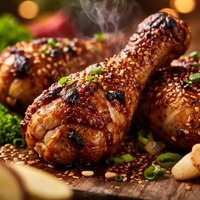 Fresh Ginger Barbecued Drumsticks