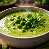 Fresh Green Pea Soup