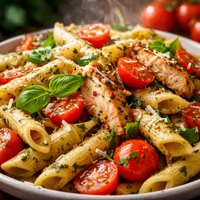 Fresh Herb Penne with Chicken and Tomatoes