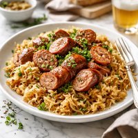 Fresh Kielbasa with Sauerkraut
