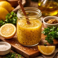 Fresh Lemon Vinaigrette Dressing Zitronenvinaigrette