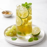 Fresh Lime and White Grape Iced Green Tea