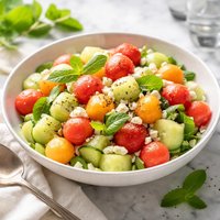 Fresh Melon Balls Salad