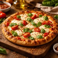 Fresh Mozzarella and Basil Pizza