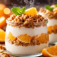 Fresh Orange Yogurt Parfaits with Granola