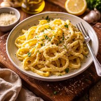 Fresh Pasta with Lemon Cream 3 Points